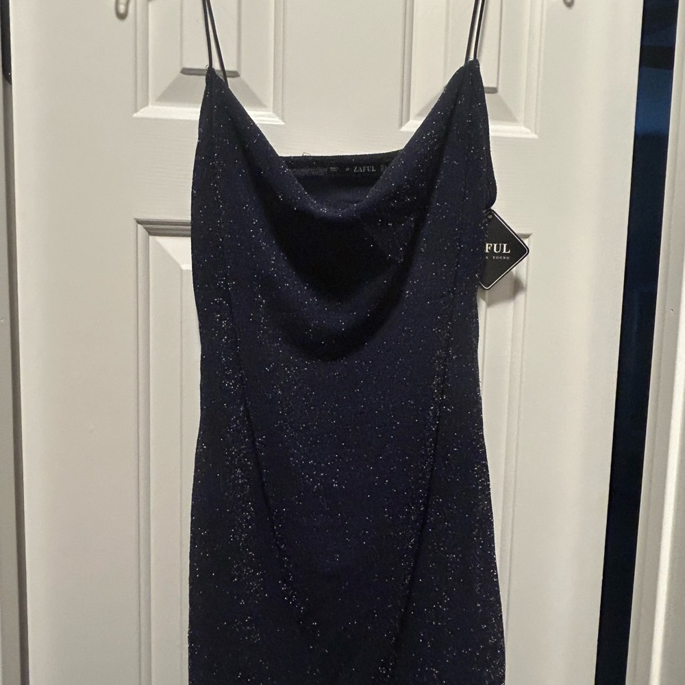 Shimmering Navy Dress